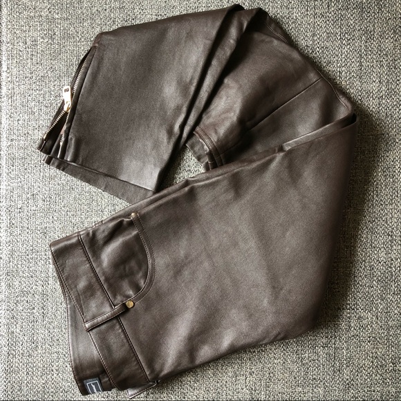 Ferragamo leather pants! Sz 42. BNWOT! - Picture 1 of 5